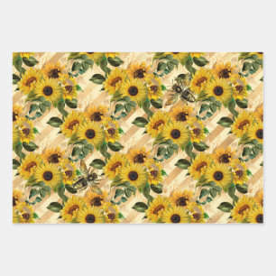 Sunflower Gifts The Sunflower Is A Favorite Emblem Wrapping Paper Sheet