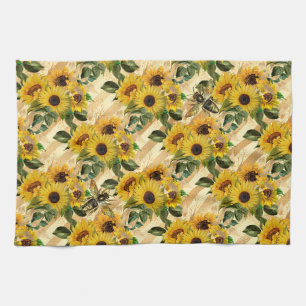 Sunflower Gifts The Sunflower Is A Favourite Emble Tea Towel