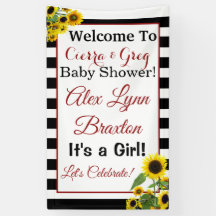 Sunflower Girl Banner