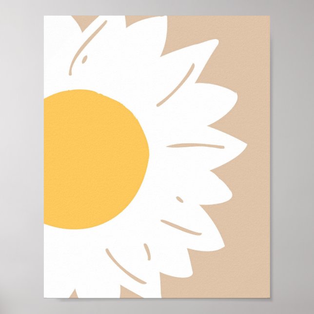 Sunflower Glow – Minimalist Floral Wall Art (Front)