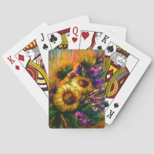 "Sunflower Glow" Playing Cards