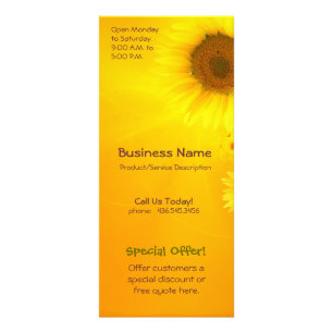 Sunflower Glow Rack Card
