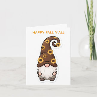 Sunflower Gnome Card