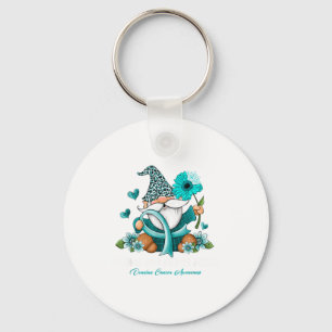 Sunflower Gnome One Fights Alone Illustration Key Ring