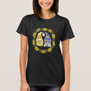 Sunflower Gnome Shows He & Love For Gardener Autum T-Shirt