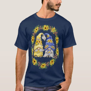 Sunflower Gnome Shows Heart & Love For Gardener Au T-Shirt