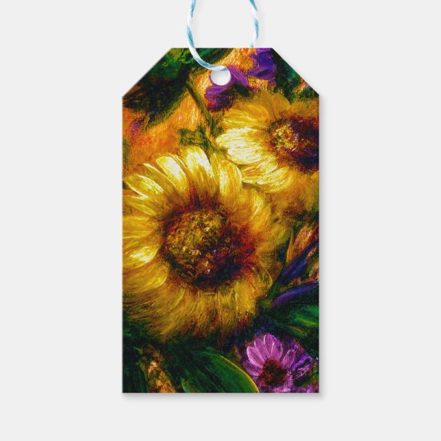 "Sunflower Gold" Gift Tags (Front)