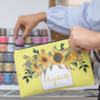 Sunflower Gold Personalised Floral Flower