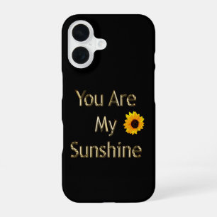 Sunflower Gold You Are My Sunshine, iPhone 16 Case