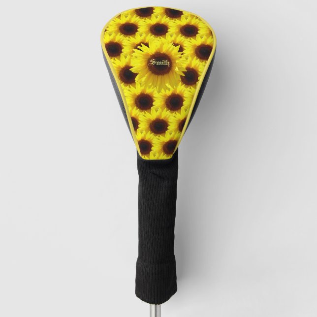 Sunflower / Golf Green Driver Head Cover (Front)