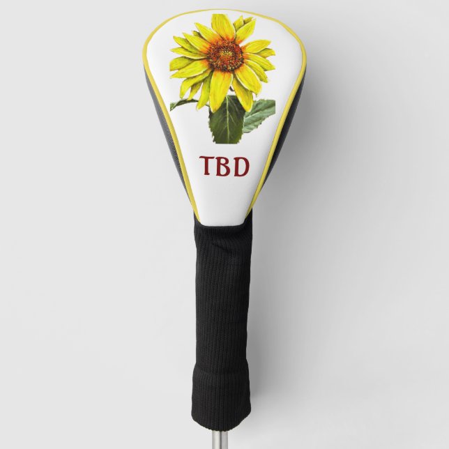 Sunflower Golf Head Cover (Front)