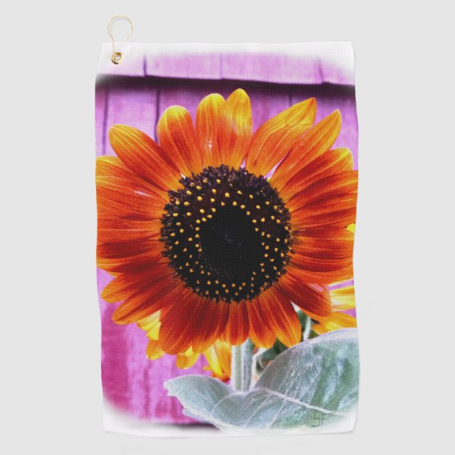 Sunflower Golf Towel (Front)