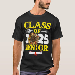 Sunflower Graduation Class of 2025 Senior 25 Gradu T-Shirt
