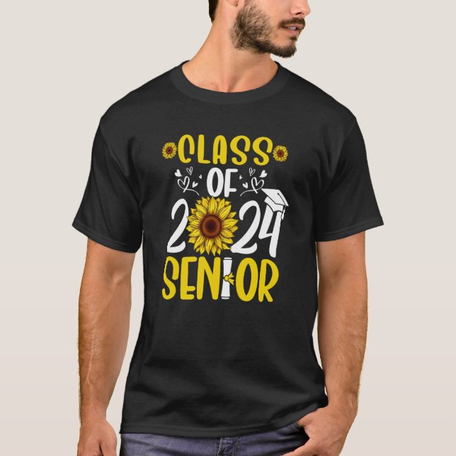 Sunflower Graduation Senior Class of 2024 24 Gradu T-Shirt (Front)