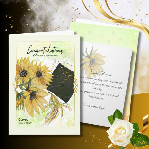 Sunflower Graduation Start of a Beautiful Journey Card