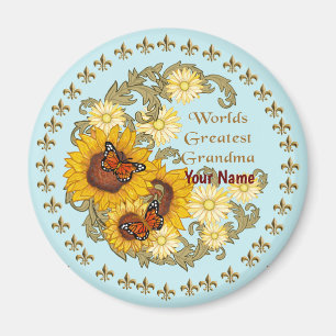 Sunflower Grandma  magnet