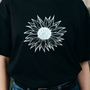 Sunflower Graphic T-Shirt Summer Tee