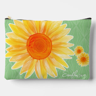 Sunflower Green Accessory Pouch