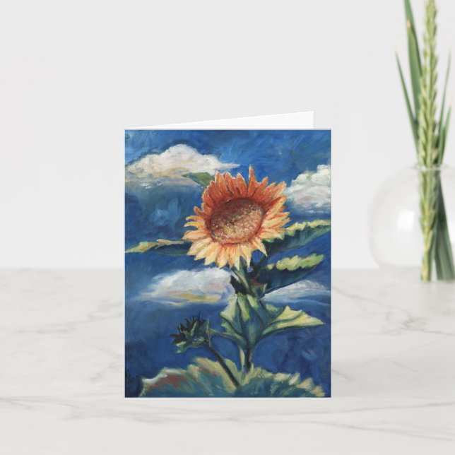 Sunflower Greeting Card (Front)