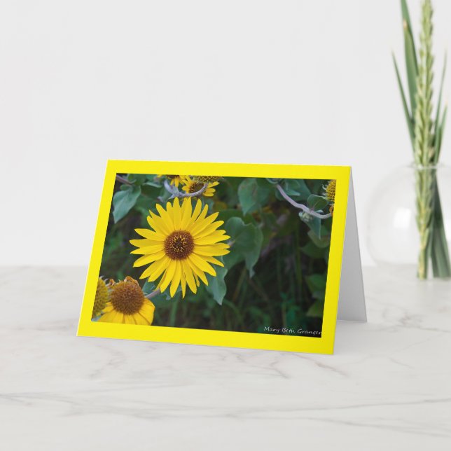 Sunflower Greeting Card (Front)