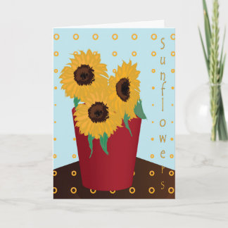 Sunflower Greeting Card