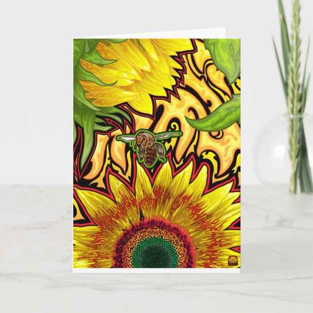 Sunflower Greeting Card (Front)