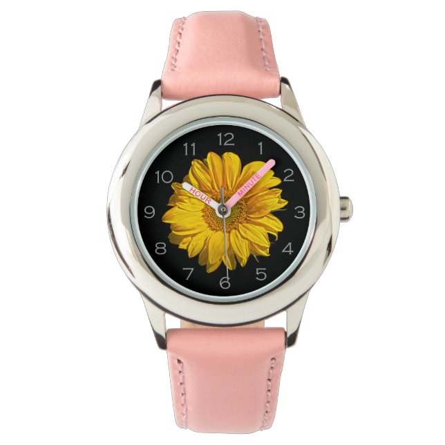 Sunflower Grey Numbers wacna Watch (Front)