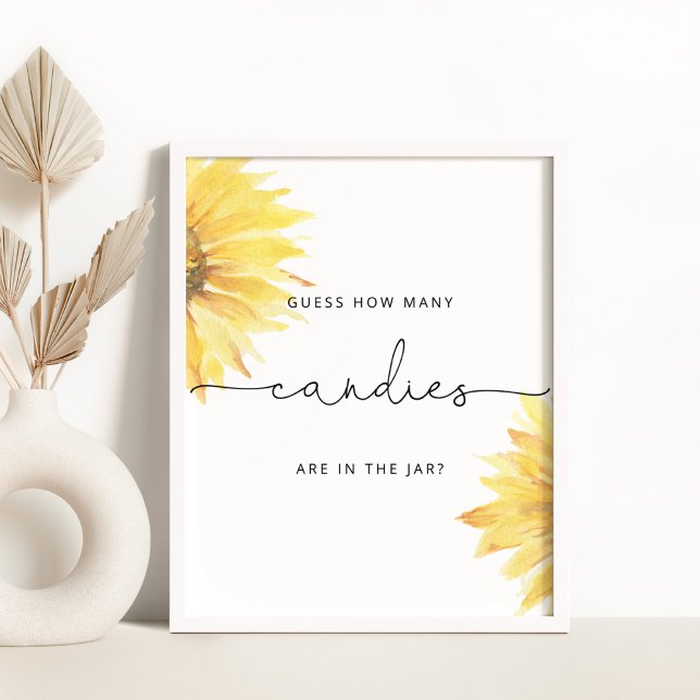 Sunflower Guess how many candies Poster (Creator Uploaded)
