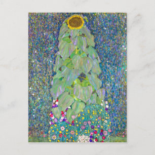 Sunflower   Gustav Klimt   Postcard