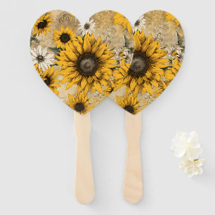 Sunflower Hand Fan