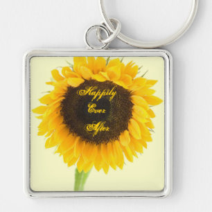 Sunflower Happily Ever After Honeymoon KeyChain