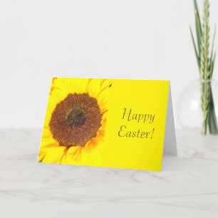 Sunflower Happy Easter Greeting Card