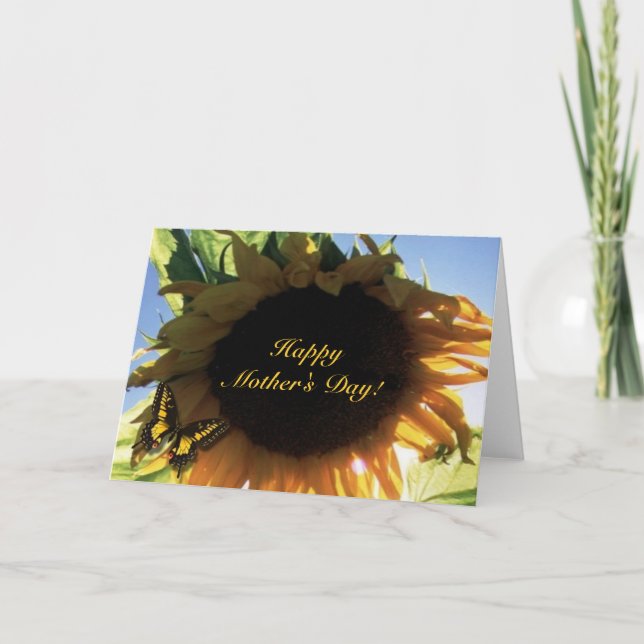 Sunflower, Happy Mother's Day! Card (Front)