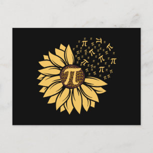Sunflower Happy Pi Day Postcard