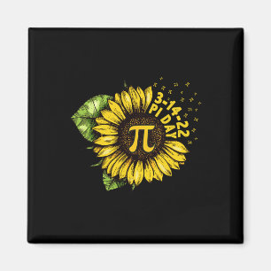 Sunflower Happy Pi Day Shirt Mathematic Math Teach Magnet