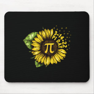 Sunflower Happy Pi Day Shirt Mathematic Math Teach Mouse Pad