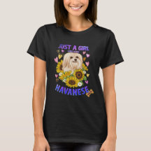 Sunflower Havanese Girl loves Dog
