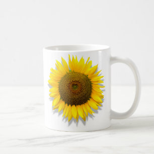Sunflower, heart inside /Mug size 11oz Coffee Mug