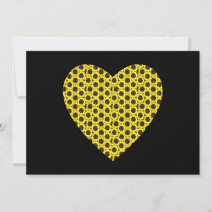 Sunflower Heart Invitation