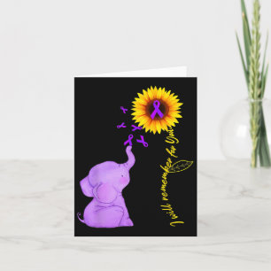 Sunflower Heimerheimer Awareness I Will Remember F Card