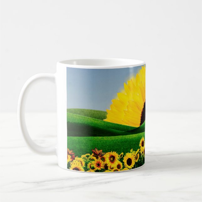 SUNFLOWER HILL COFFEE MUG (Left)