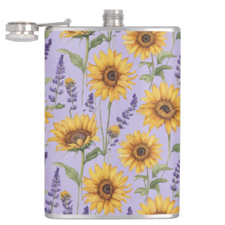 SUNFLOWER HIP FLASK