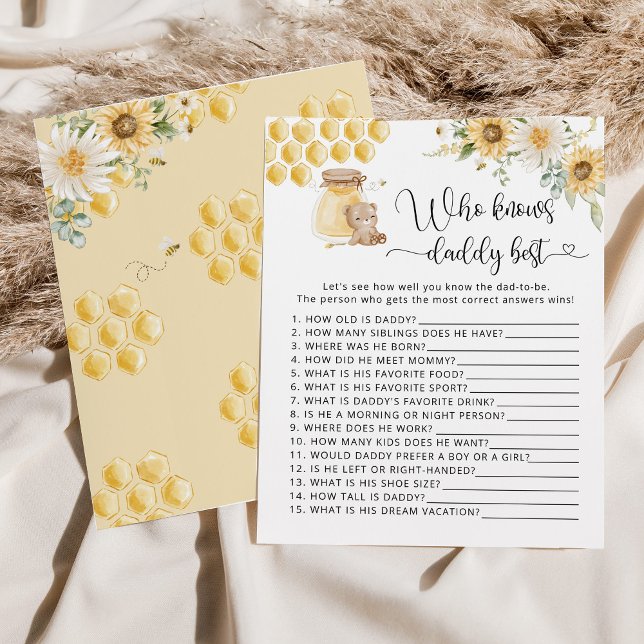 Sunflower honey bear Who knows daddy best game (Creator Uploaded)