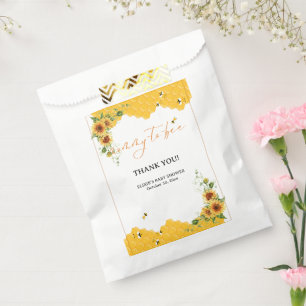 Sunflower Honeycomb Mummy-To-Bee Baby Shower Favour Bag