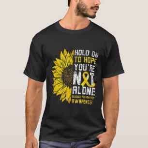 Sunflower Hope Suicide Prevention Awareness Yellow T-Shirt