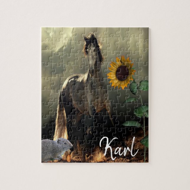 Sunflower Horse Puzzles (Vertical)