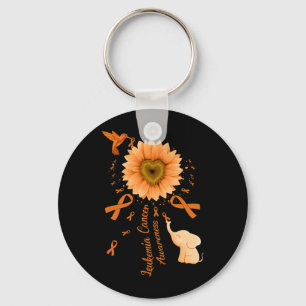 Sunflower Hummingbird Elephant Leukaemia Cancer Key Ring