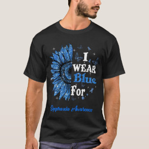 Sunflower I Wear Blue For Dyspraxia Awareness T-Shirt