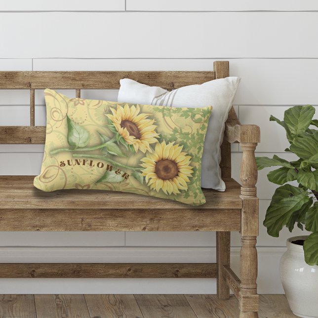 Sunflower II Lumbar Pillow (Creator Uploaded)