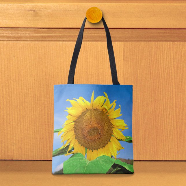 Sunflower Image No. 2 Tote Bag (Tote bag with a sunflower)